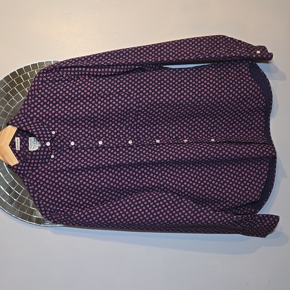 J. Crew Organic Cotton Slim Untucked Stretch Secret Wash Sleeved Floral Shirt - Picture 3 of 13